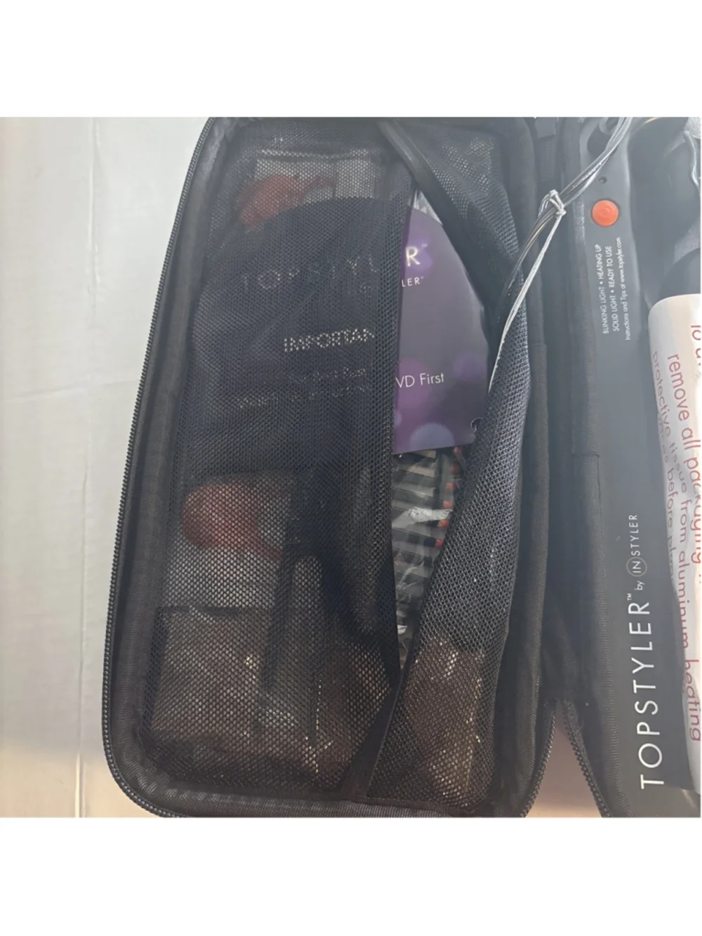 InStyler TopStyler Heated Ceramic Styling Shells Hair Curler System Case 1202